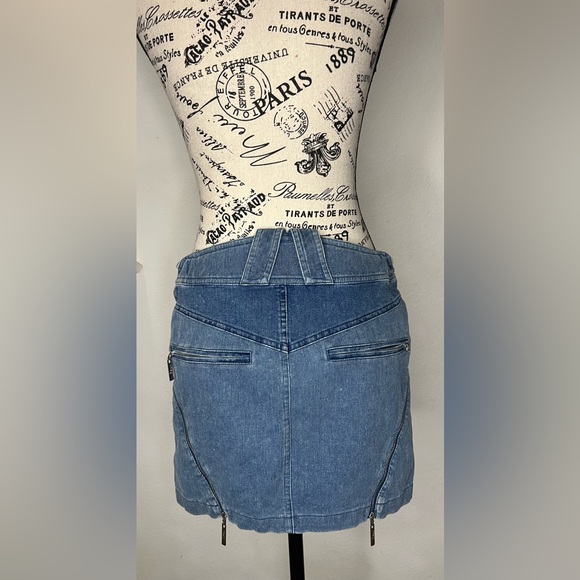 Vintage Dior mini skirt blue - Picture 6 of 7